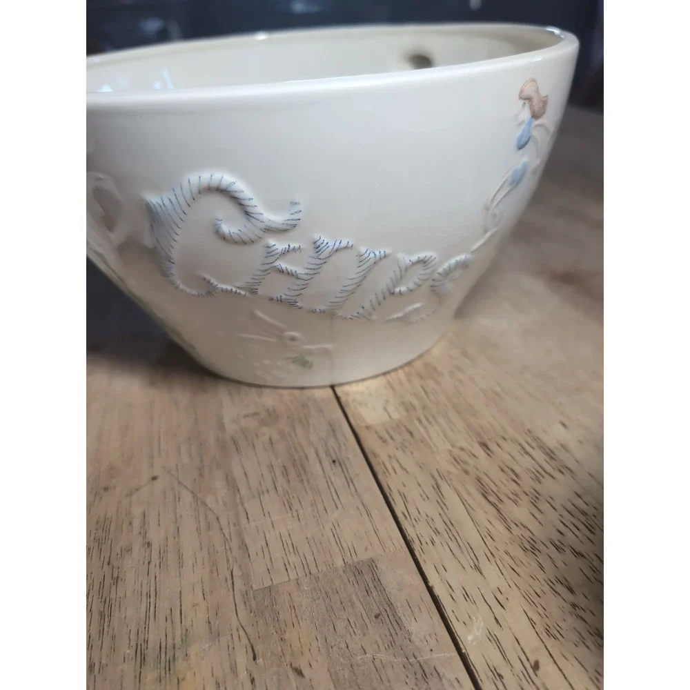 Vtg HOLLAND MOLD  Ceramic 4 Cups 1 Bowl Snacks Serving  Soup Party Chips Pretzel